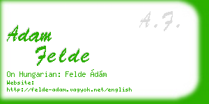 adam felde business card