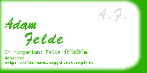 adam felde business card